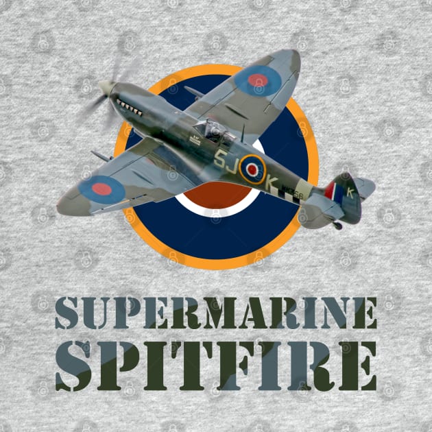 Supermarine Spitfire and Roundel by SteveHClark